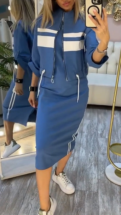 CONJUNTO SPORT VESTIDO Y CHAQUETA