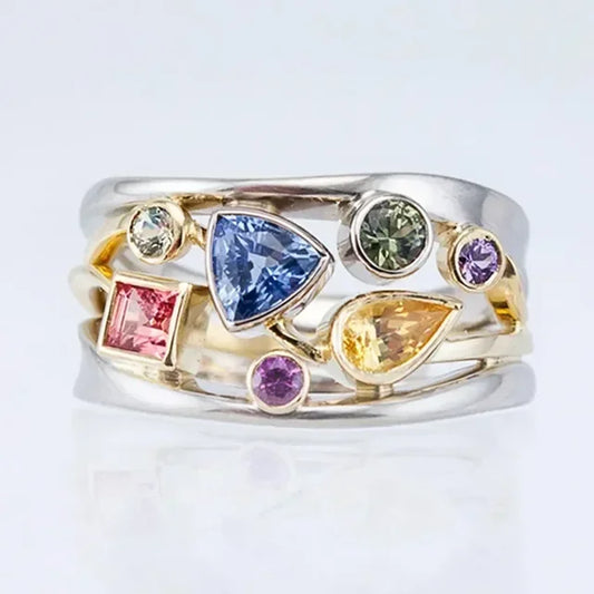 ECLATS DE COULEUR™ |ANILLO VINTAGE MULTICOLOR
