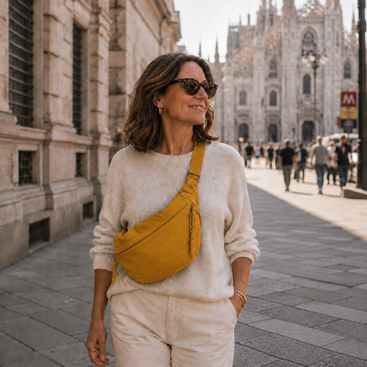 BOLSO MEDIA LUNA | OCRE