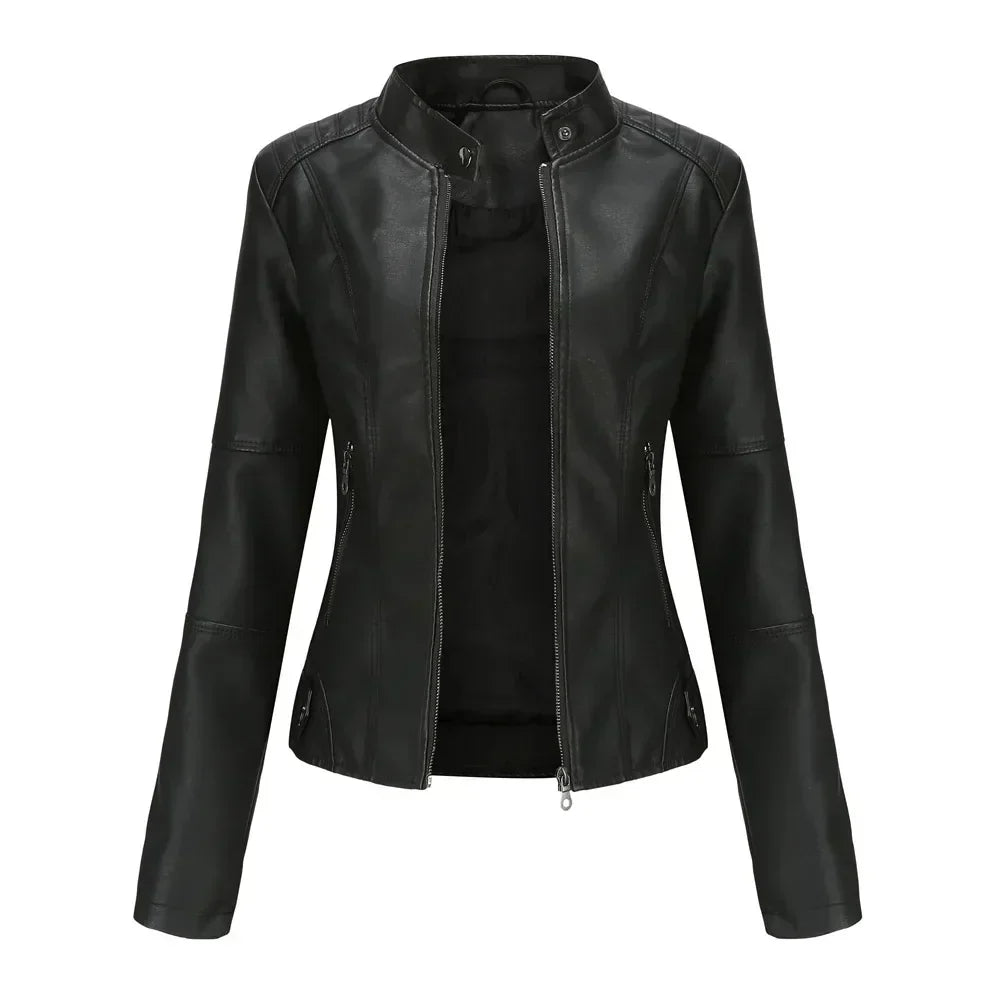 Bellini | Giacca in pelle liscia minimalista