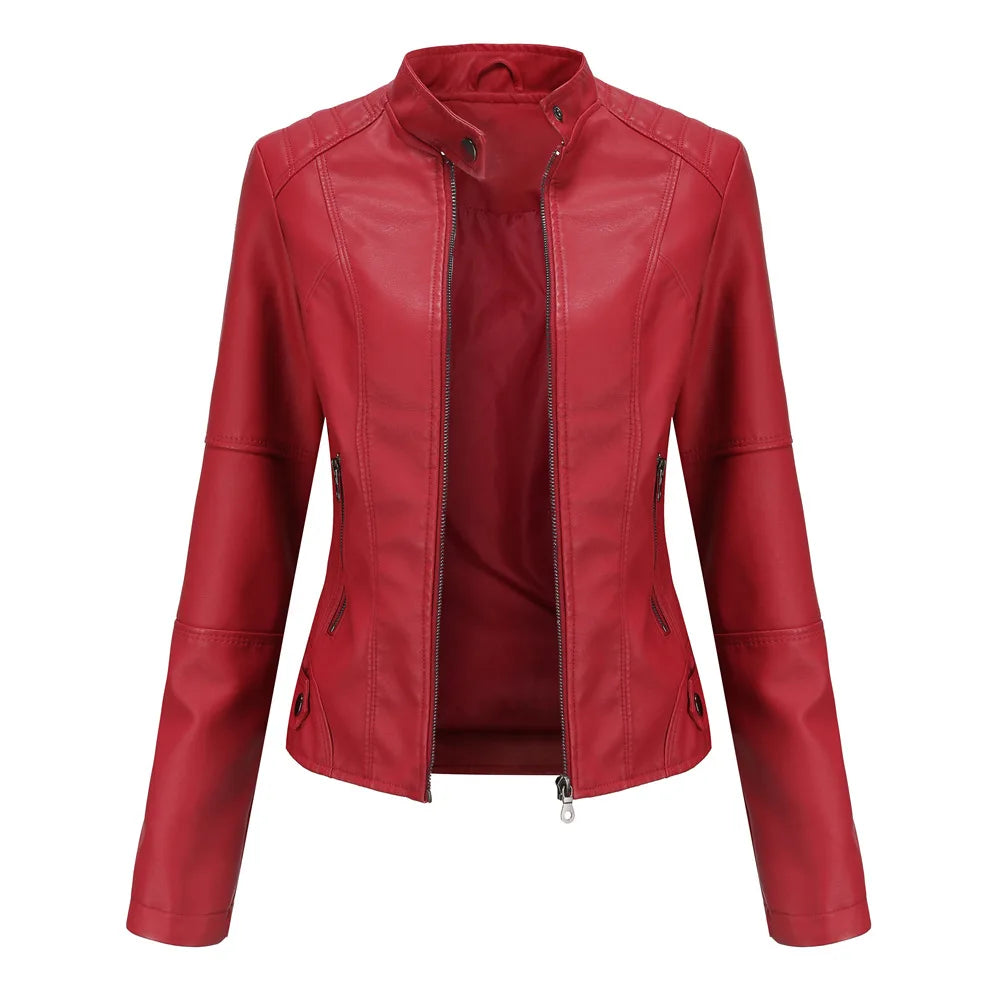Bellini | Giacca in pelle liscia minimalista