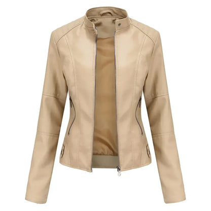 Bellini | Giacca in pelle liscia minimalista