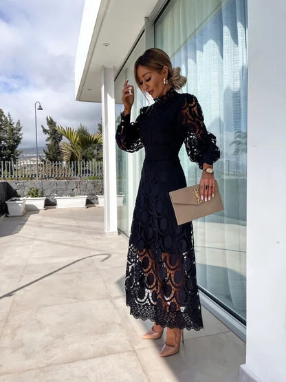 GRECIA | VESTIDO DE ENCAJE FRANCES ELEGANTE