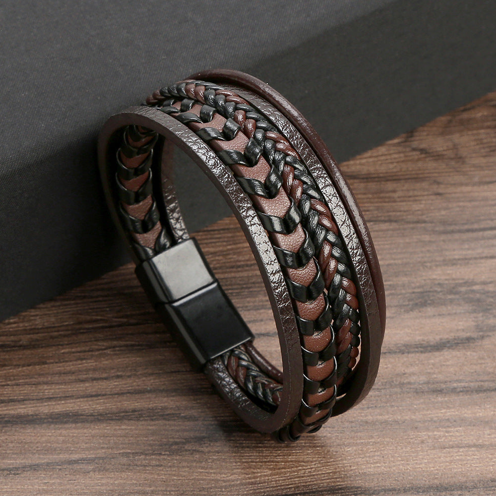 Brazalete Ragnar | Pulsera de Cuero Trenzado