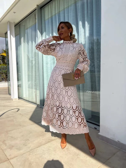 GRECIA | VESTIDO DE ENCAJE FRANCES ELEGANTE