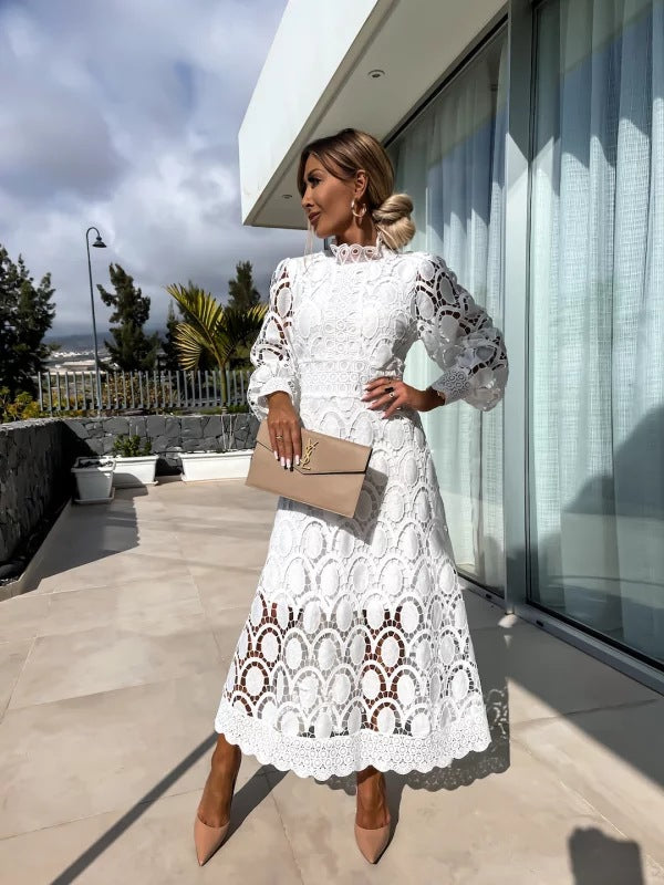 GRECIA | VESTIDO DE ENCAJE FRANCES ELEGANTE