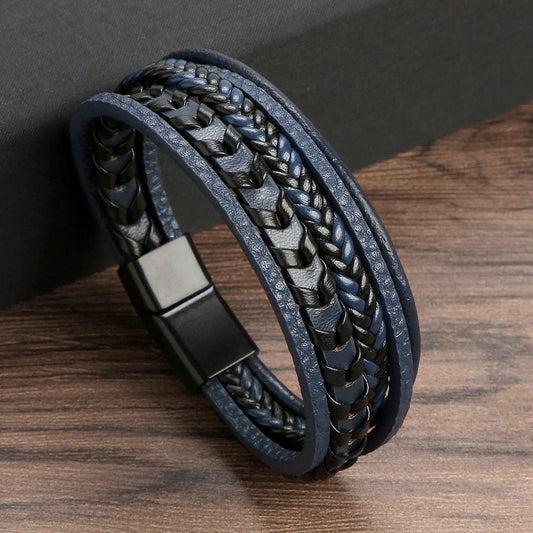 Brazalete Ragnar | Pulsera de Cuero Trenzado