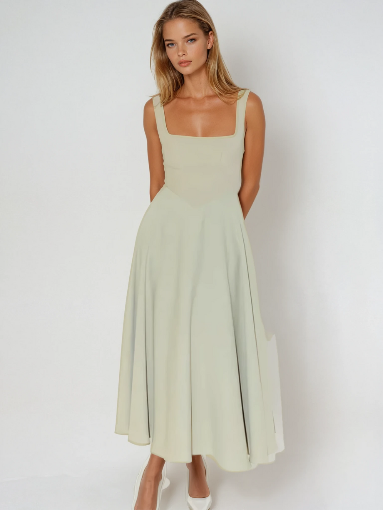 SCARLETT | VESTIDO DE ESCOTE CUADRADO