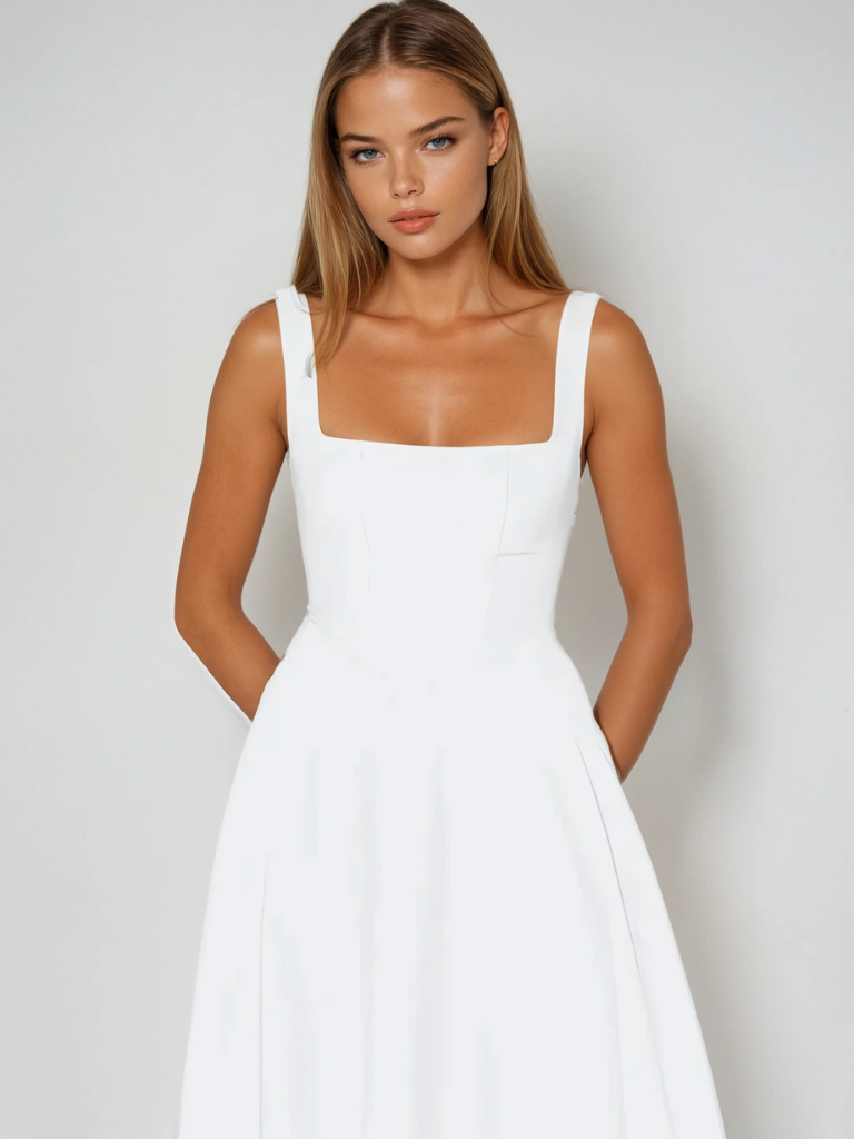 SCARLETT | VESTIDO DE ESCOTE CUADRADO