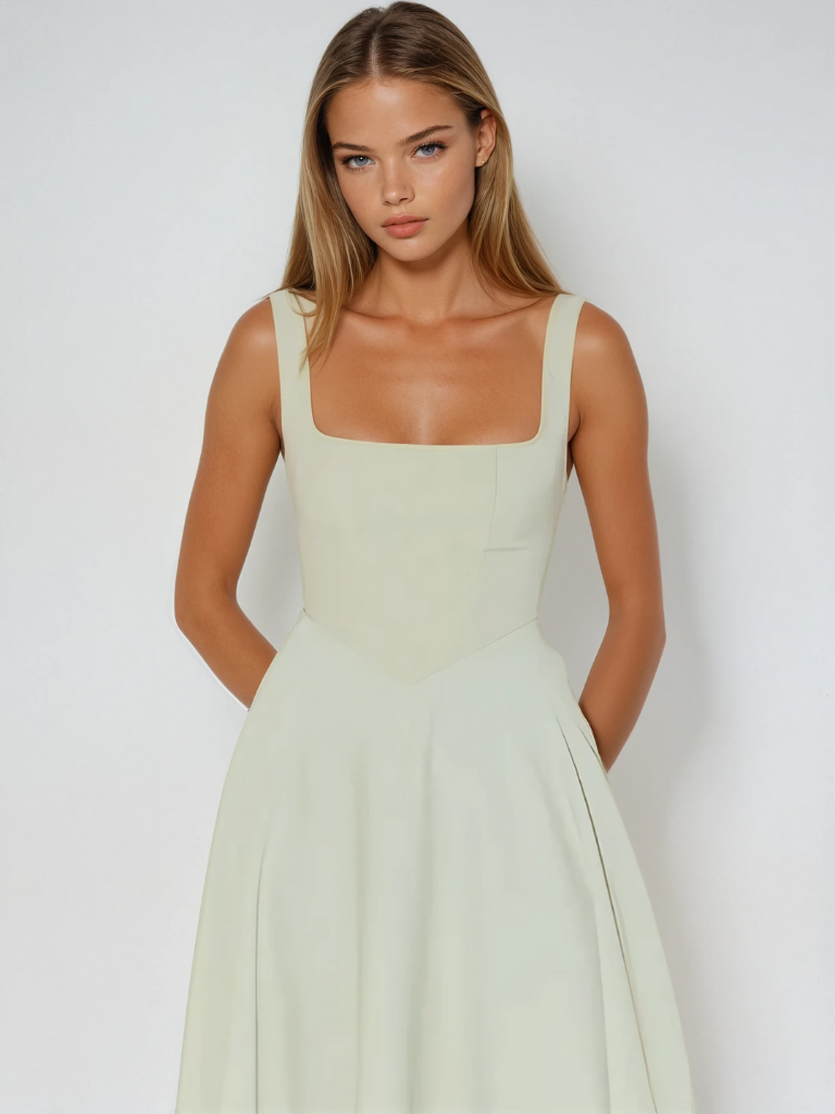 SCARLETT | VESTIDO DE ESCOTE CUADRADO