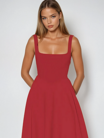 SCARLETT | VESTIDO DE ESCOTE CUADRADO