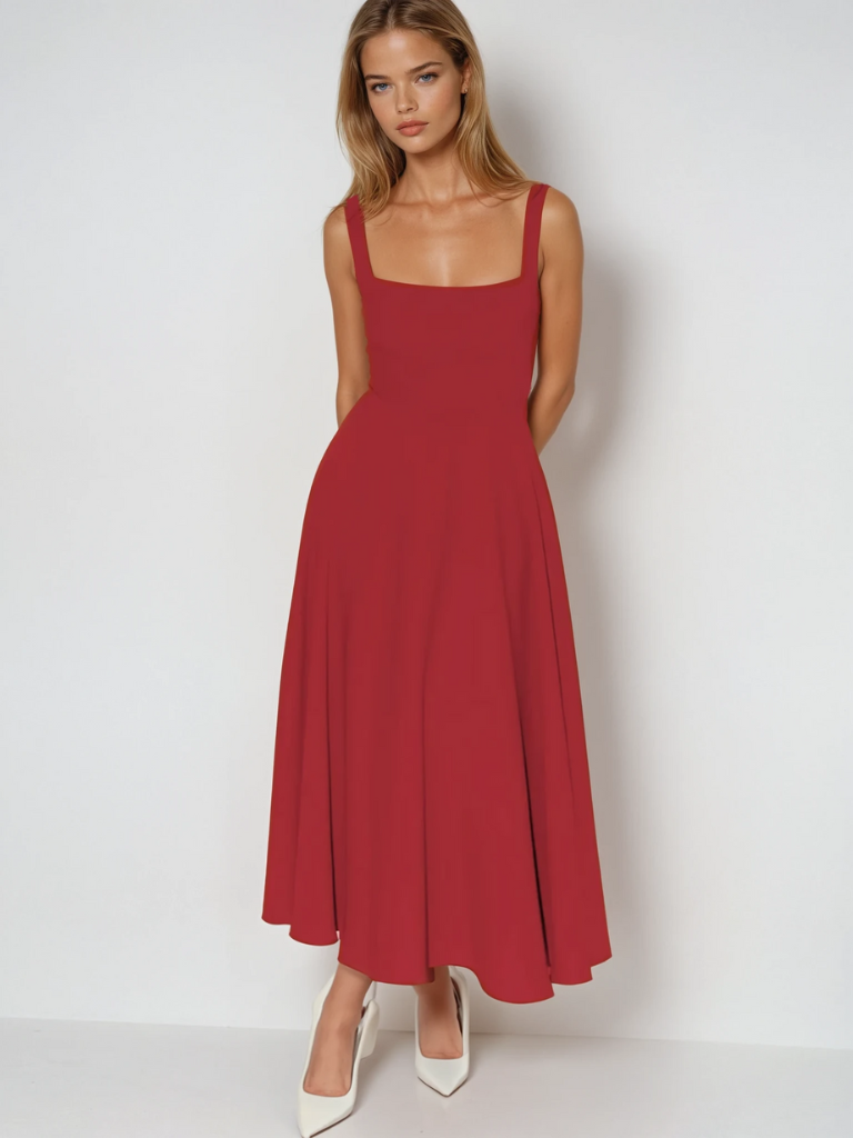 SCARLETT | VESTIDO DE ESCOTE CUADRADO