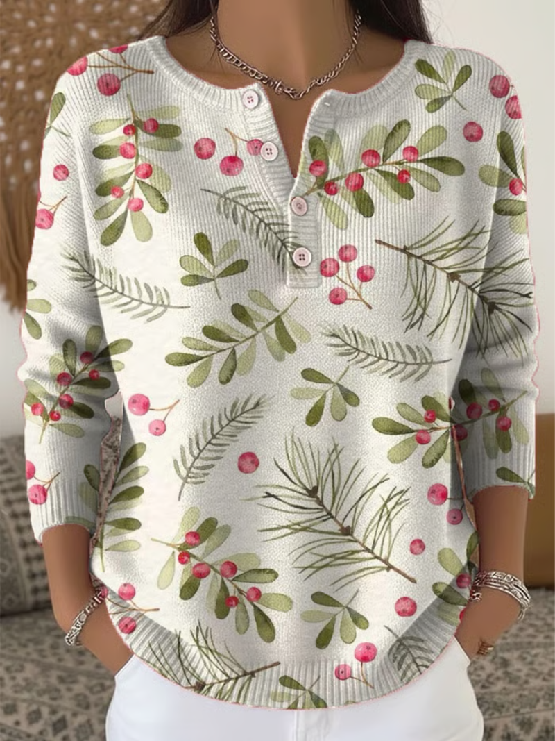 EVELYN BERRYWOOD™ – PRENDA INVERNAL ELEGANTE Y NATURAL