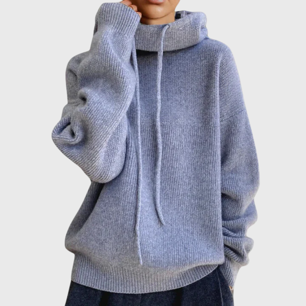 FELPA CON CAPUCHA EN CASHMERE 100%