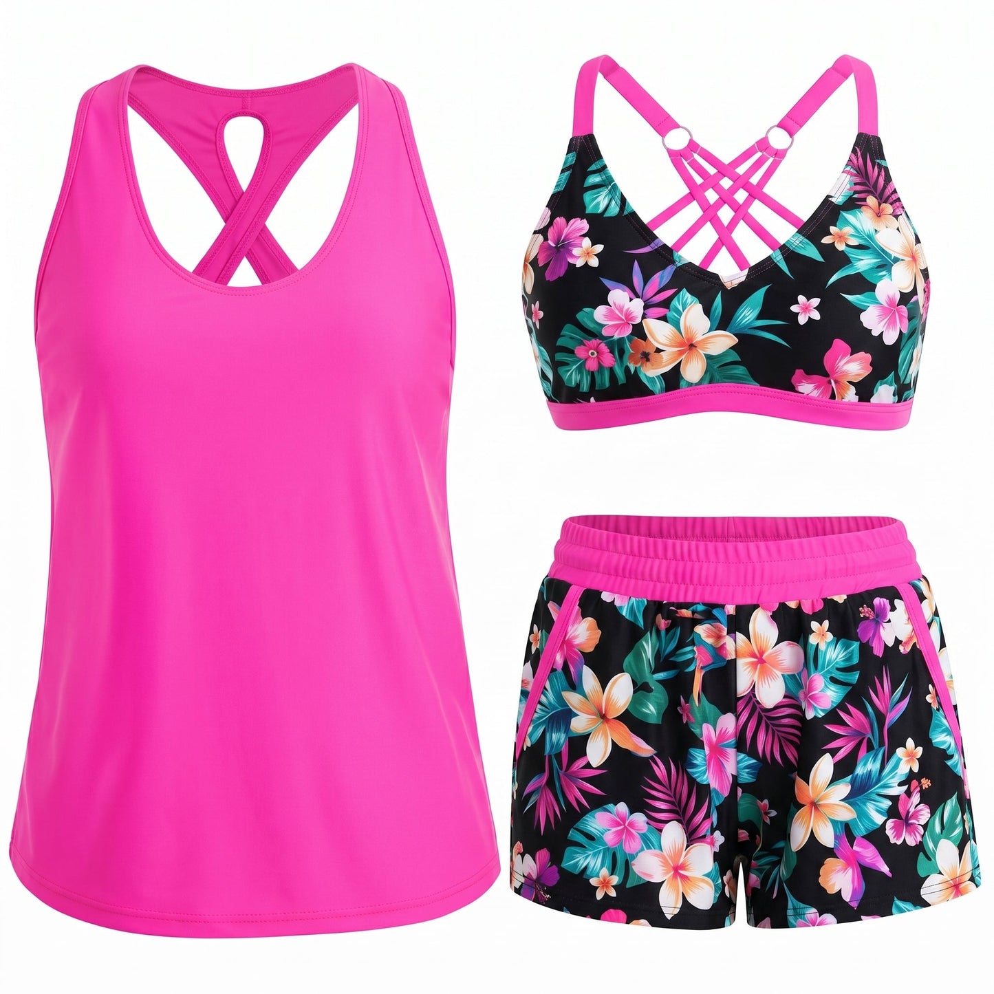 TANKINI DEPORTIVO TROPICAL NEREA