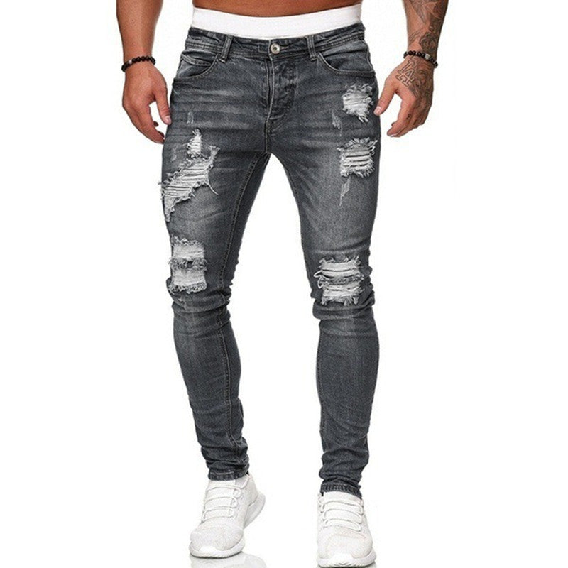 RIPPED SKINNY JEANS