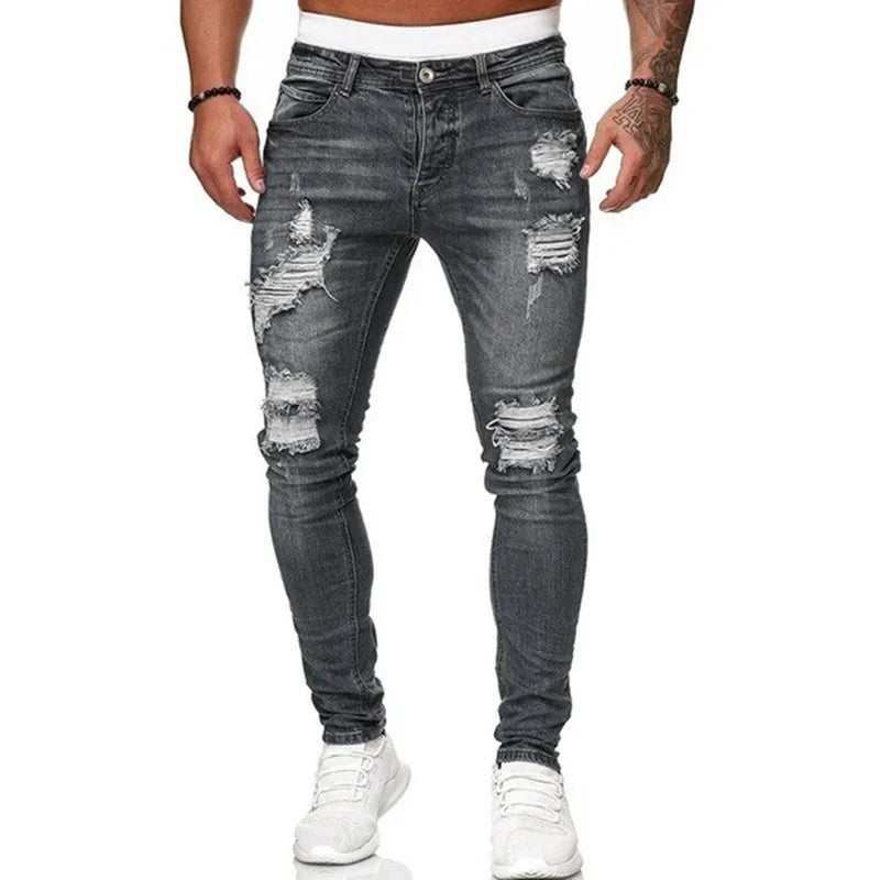 RIPPED SKINNY JEANS