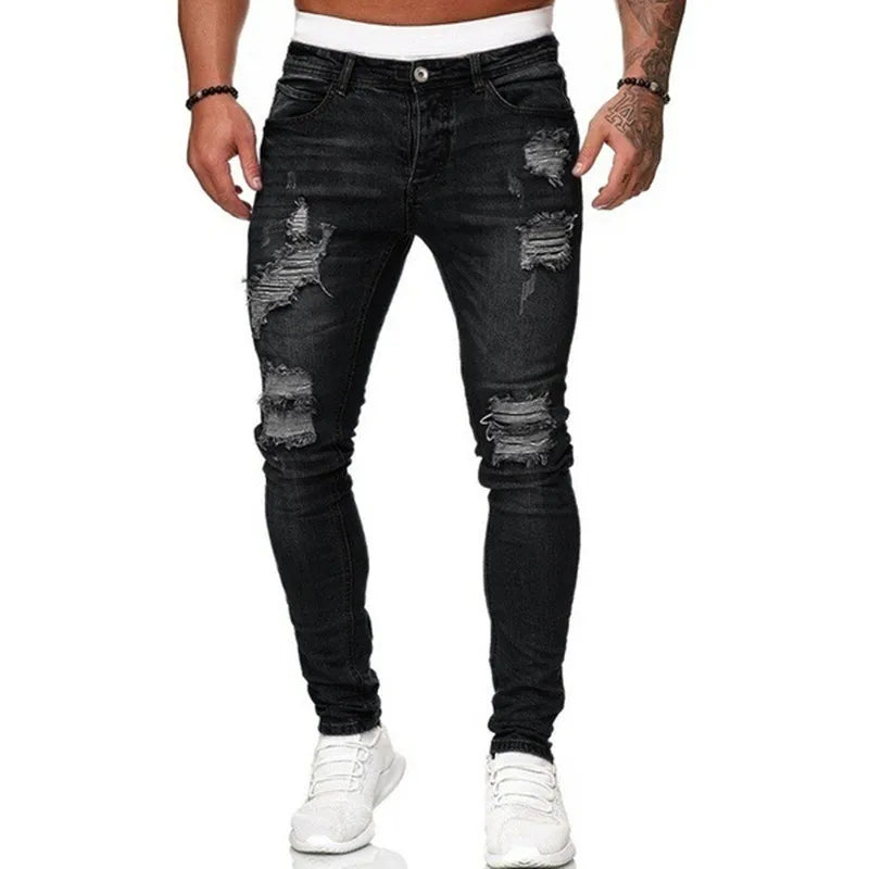 RIPPED SKINNY JEANS