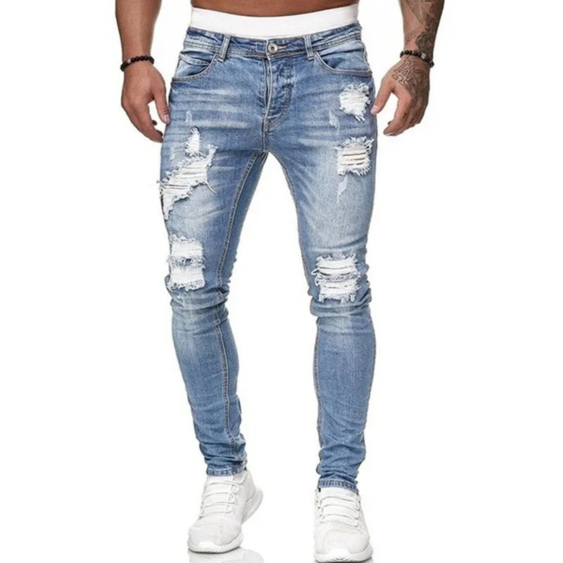 RIPPED SKINNY JEANS