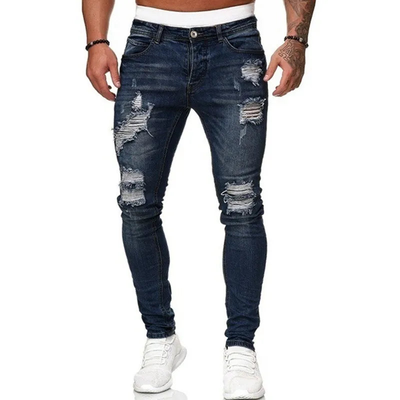 RIPPED SKINNY JEANS