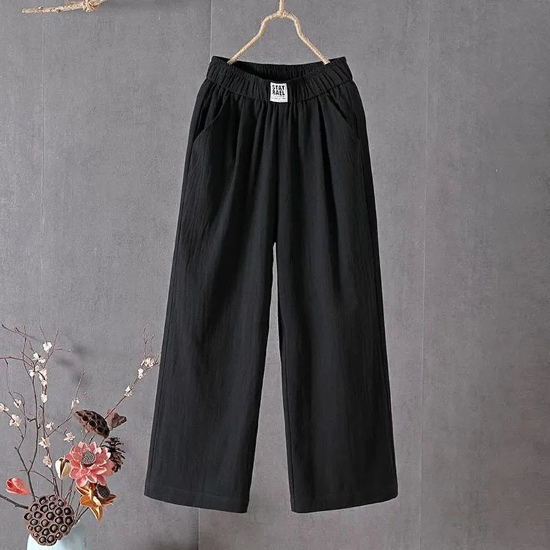PANTALONES LINO MUJER n.38426