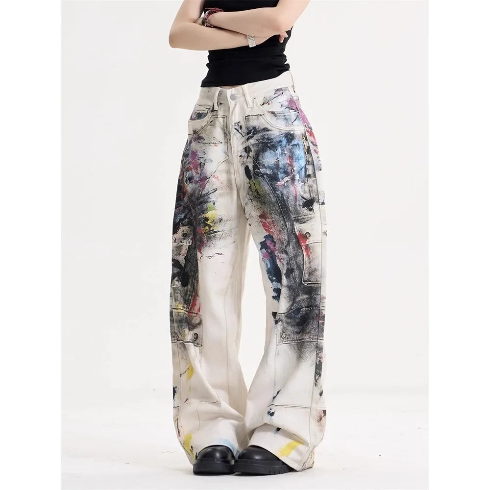 JEANS AMERICAN VINTAGE DOODLE WIDE LEG
