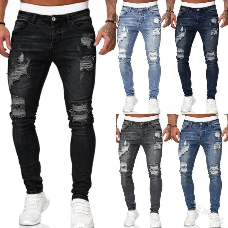 RIPPED SKINNY JEANS