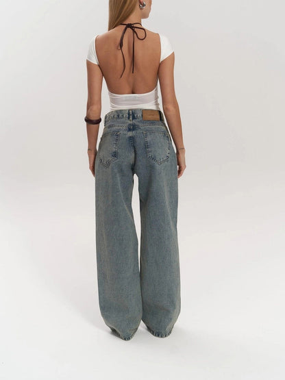 VAQUEROS DE CORTE REGULAR | MALLA TRANSPARENTE PREMIUM