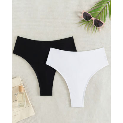 High-Waist Bikini  – Braguita Biquini Tanga estilo talle alto