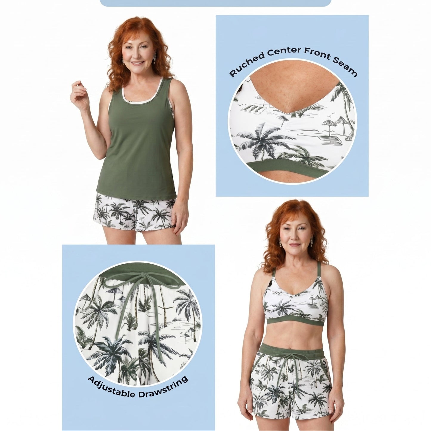TANKINI DEPORTIVO TROPICAL NEREA
