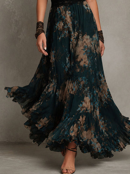 Lillian – Vestido Maxi por Capas con Encaje