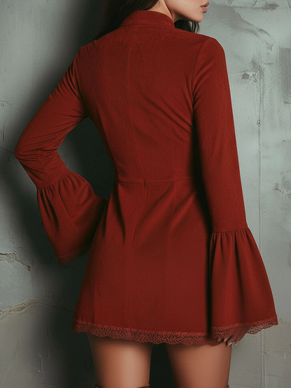 RUST RETRO EMBROIDERY