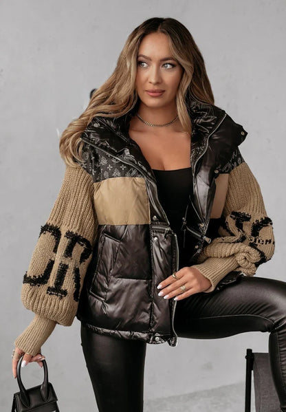 MAYCE ELEGANTE™ CHAQUETA ACOLCHADA BROOKLYN PATCHWORK