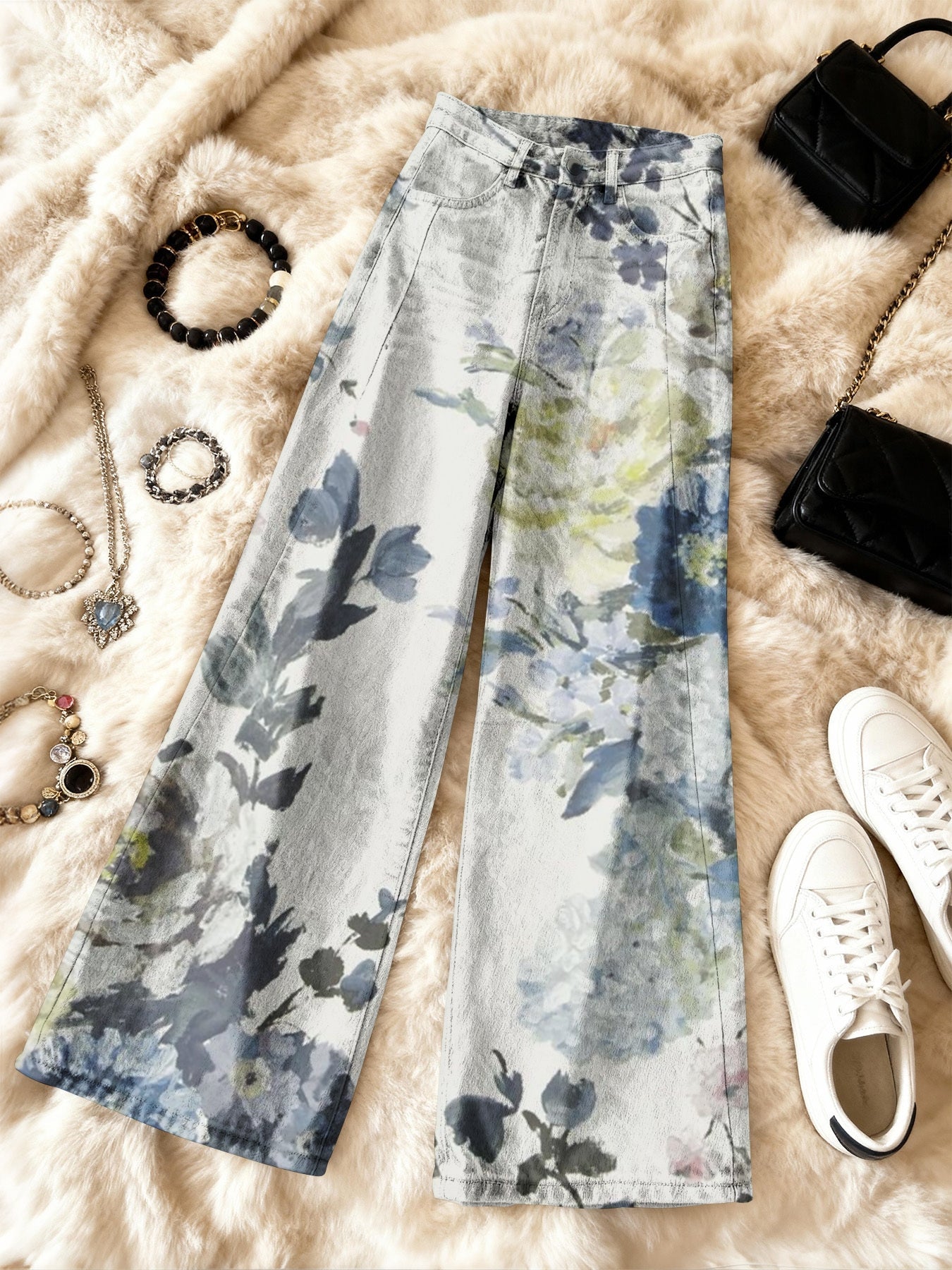 PANTALÓN PRINT ARTÍSTICO WIDE LEG