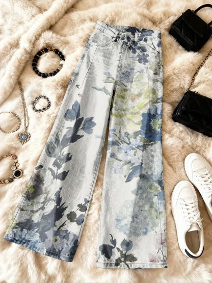 PANTALÓN PRINT ARTÍSTICO WIDE LEG