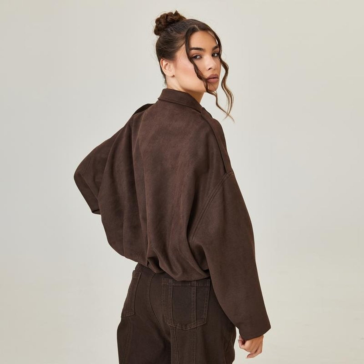 CHAQUETA OVERSIZE BOMBER DE ANTE