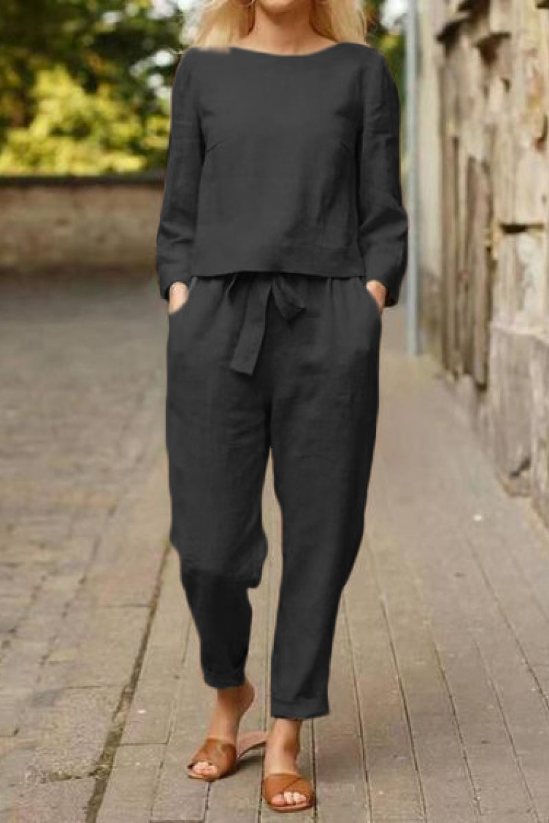 CONJUNTO COTTON-LINEN MONOCHROME