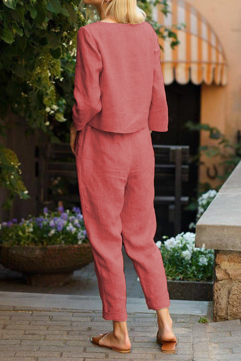 CONJUNTO COTTON-LINEN MONOCHROME