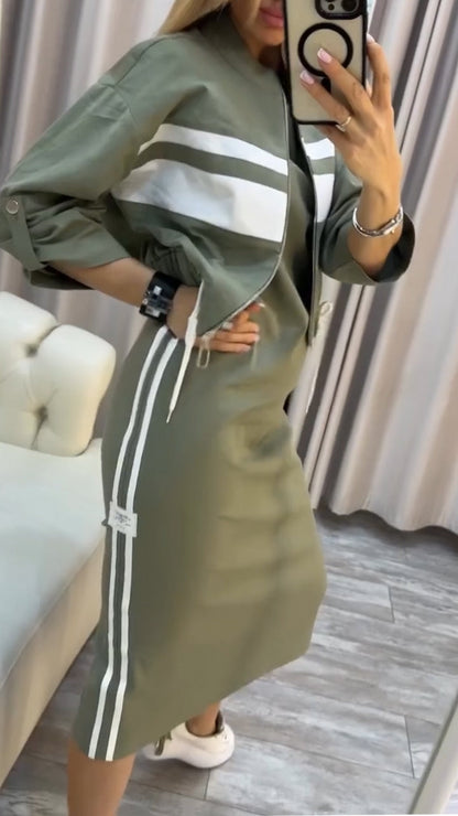 CONJUNTO SPORT VESTIDO Y CHAQUETA
