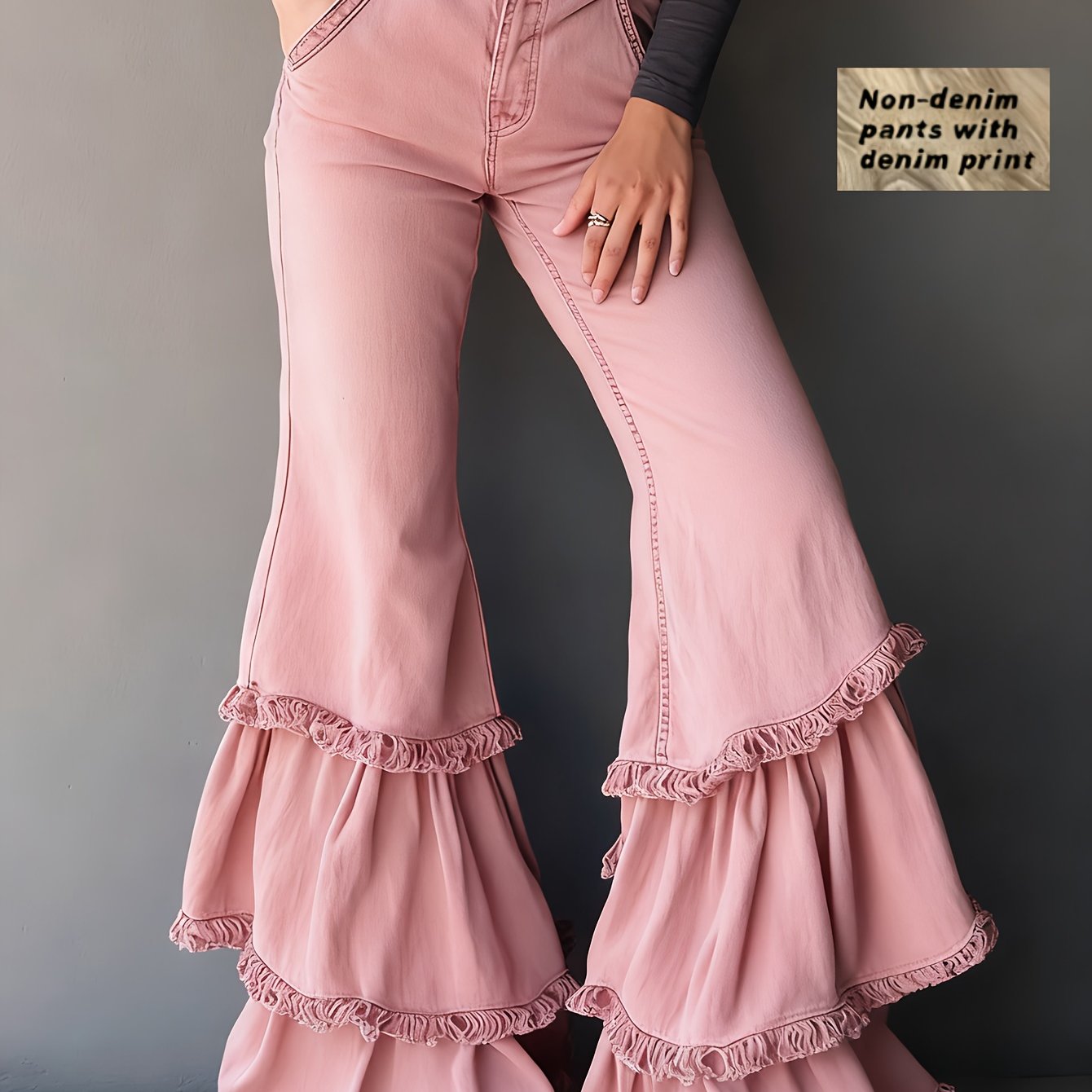 PANTALÓN CASUAL FLARE MINIMAL