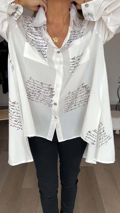 CAMISA LARGA CON BOTONES