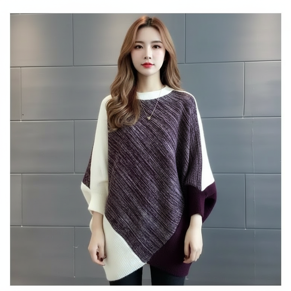 LYRA™ | JERSEY HOLGADO ASIMÉTRICO VINTAGE