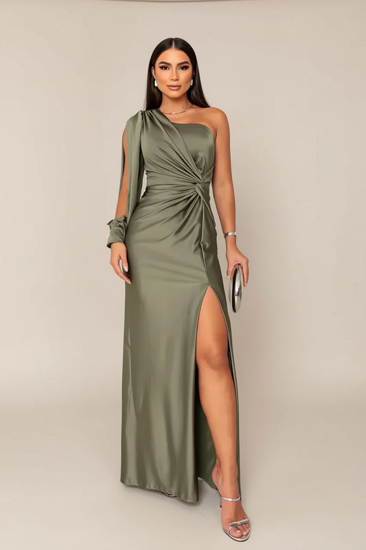VESTIDO MELYSSA | ELEGANCIA DE UN SOLO HOMBRO