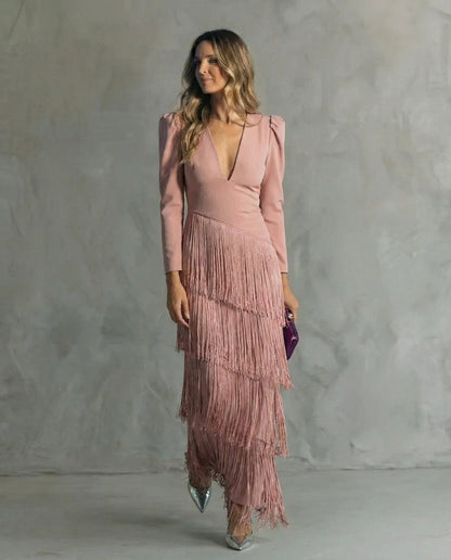 Clara – Vestido Midi Elegante para Invitada