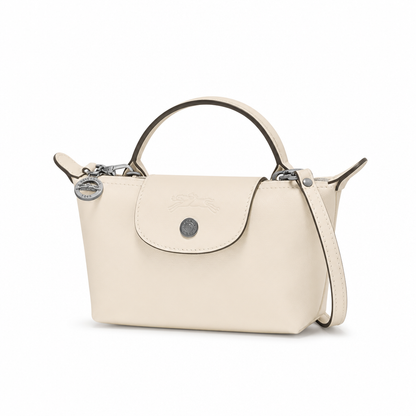 Mini Bolso de Piel Longcham Bianco
