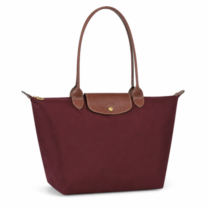 Bolso Tote Grande Longcham Burgundy