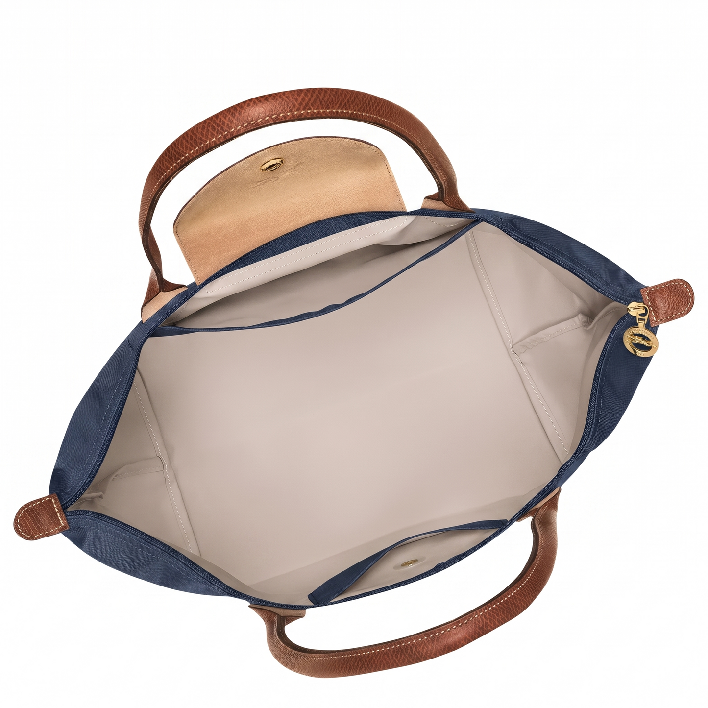 Bolso Tote Mediano Longcham Navy interior
