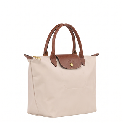Bolso Tote Mediano Longcham Beige angulo