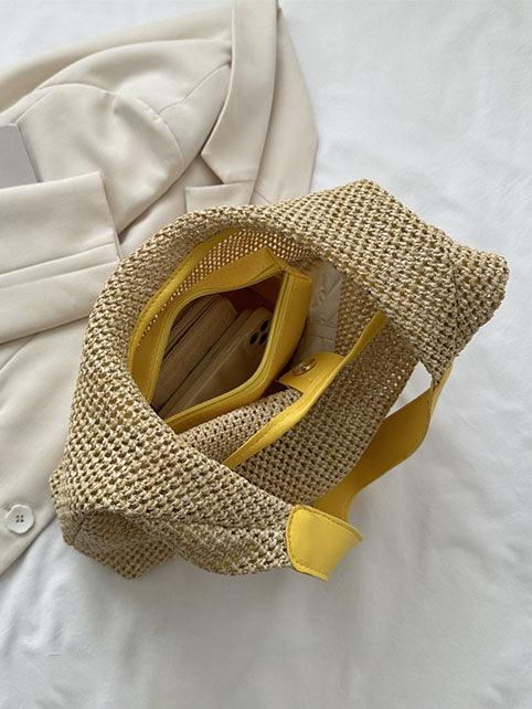 Marbella Straw – Bolso playero de rafia trenzada