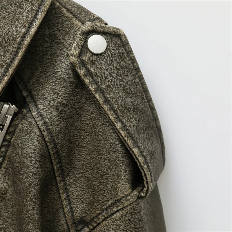 AMERICANA BIKER DE PIEL